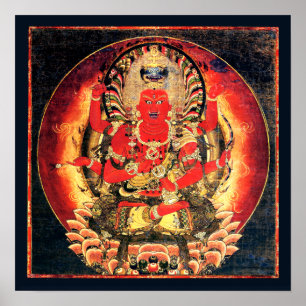 Affiches 14th century Buddhist Aizen Myoo Painting