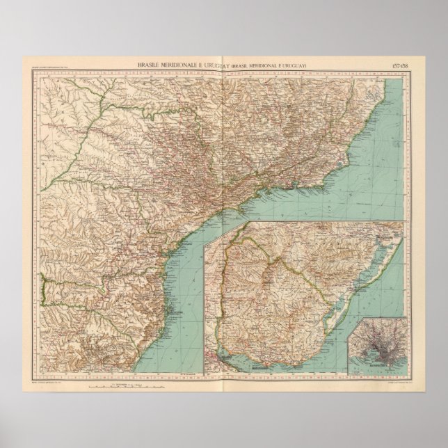 Affiches 15758 Sud du Brésil, Uruguay (Devant)