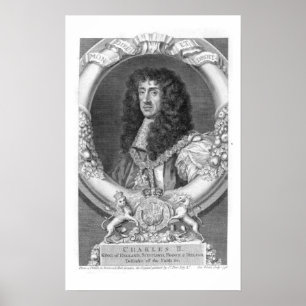 Affiches 1630-85) rois de Charles II (de la Grande-Bretagne