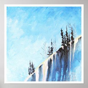 Affiches 16 x 16 Paysage hivernal Snowy Cornice