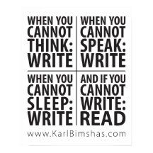 16" x 20" Quand écrire l'affiche