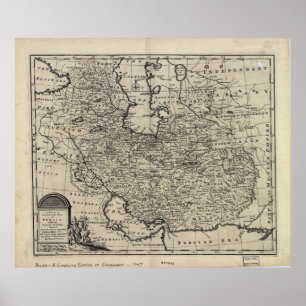 Affiches 1747 Nouvelle et exacte carte de Perse Emanuel Bow