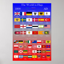 1800 AD Flags of the World