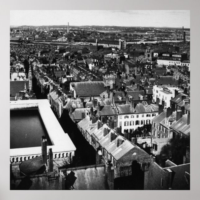 Affiches 1859 : La ville de Boston, Massachusetts (Devant)