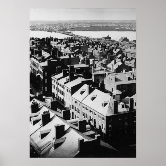 Affiches 1859 : La ville de Boston, Massachusetts (Devant)