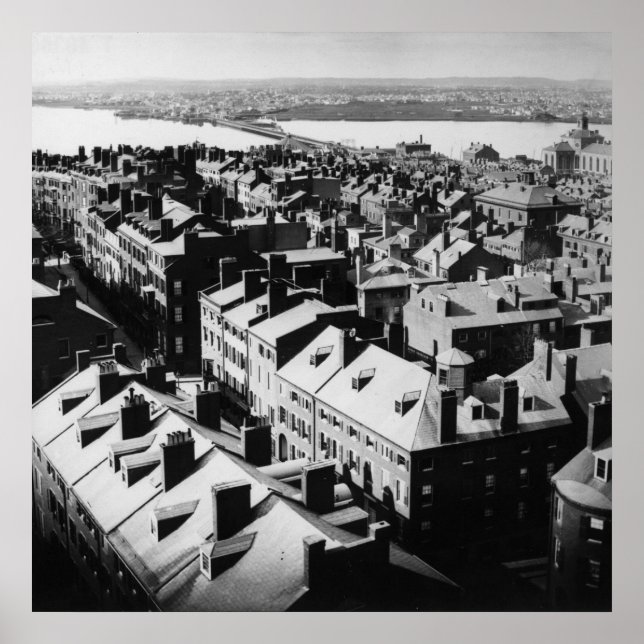 Affiches 1859 : La ville de Boston, Massachusetts (Devant)