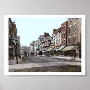 Affiches 1890's vintages de l'Angleterre Gloucester