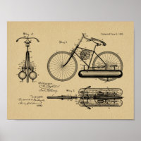 1893 Conception de bicyclettes propulsées par l'ai