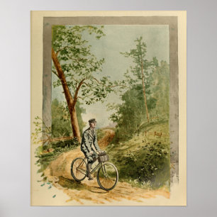 Affiches 1894 Piste Vintage de Vélo Couleur et art Imprimer