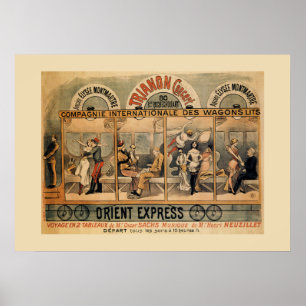 Affiches 1896 Orient Express revue musicale Paris