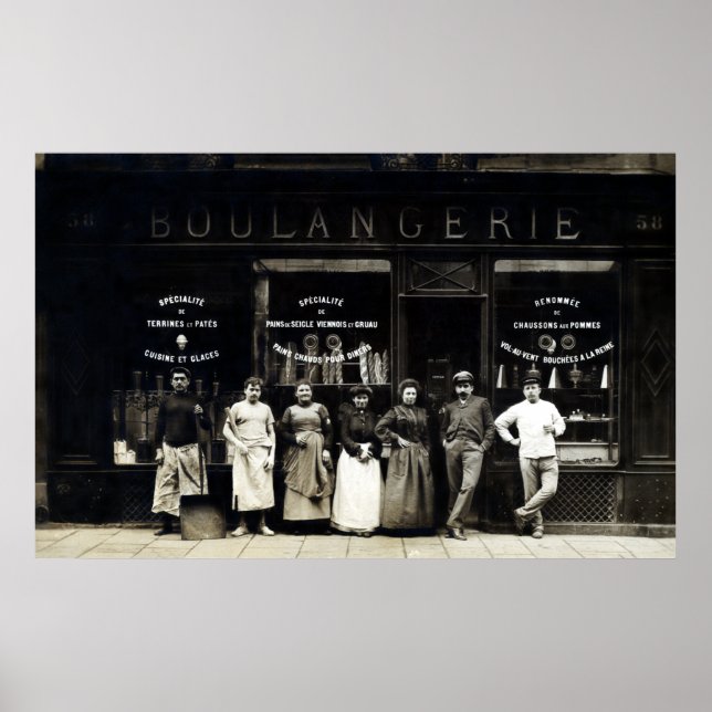 Affiches 1900 Boulangerie parisienne (Devant)