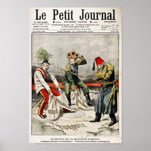 Affiches 1908 Bosnie Crise avant la Première Guerre mondial (Devant)