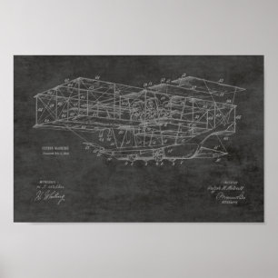 Affiches 1914 Machine volante Avion Brevet d'Art Dessin