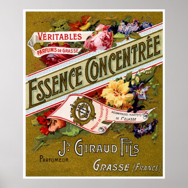 Affiches 1915 Essence Concentree French perfume (Devant)