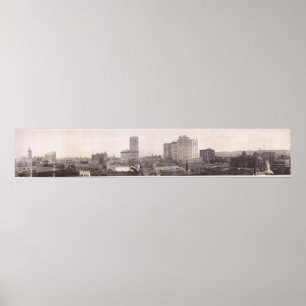 Affiches 1916 Skyline View, Birmingham, AL Yard Long Photo