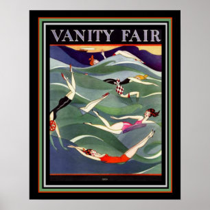 Affiches 1924 Vanity Fair Deco Couverture de maillot de bai