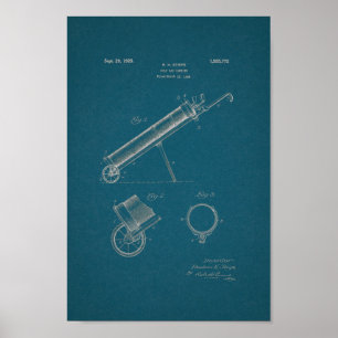 Affiches 1925 Sac de golf Vintage Brevet Plan directeur Art