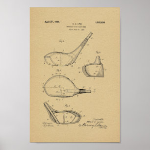 Affiches 1926 copies vintages d'art de brevet de club de