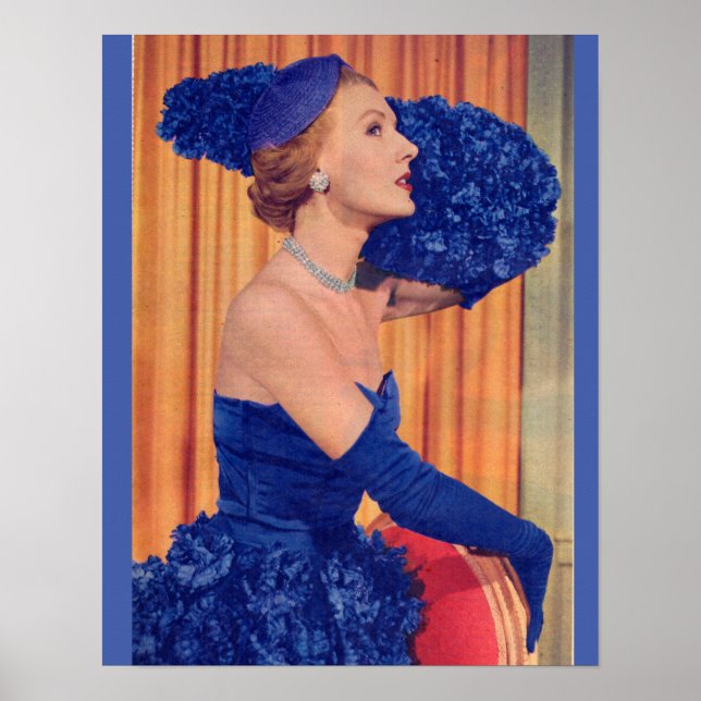 Affiches 1950s beautiful in blue (Devant)