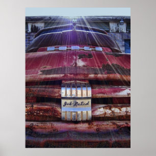 AFFICHES 1951 CAMION DE POUCE À COURSE DE POUCE