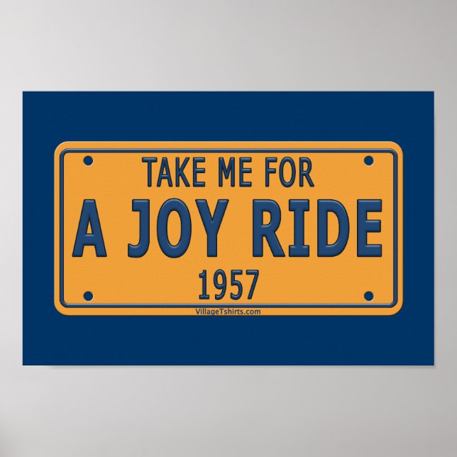 Affiches 1957 Joy Ride Car (Devant)