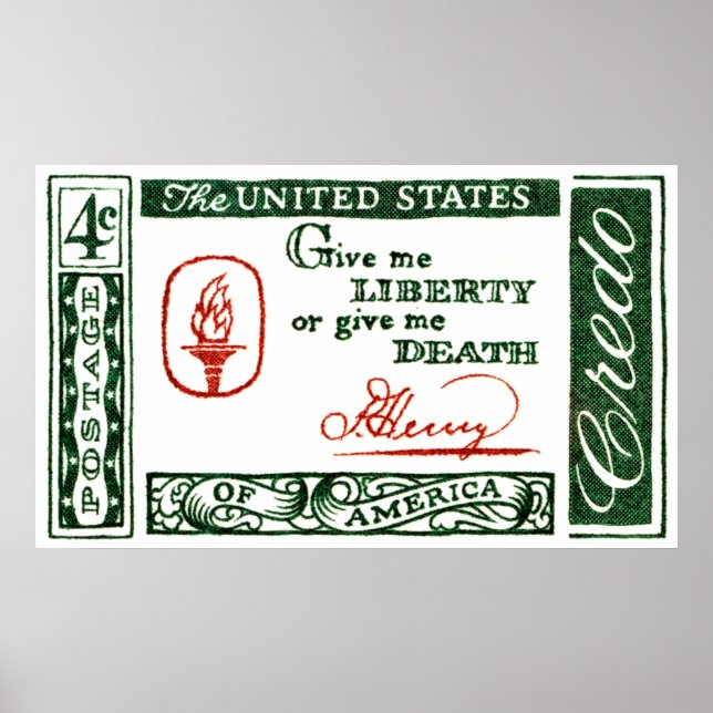 Affiches 1961 Patrick Henry American Credo (Devant)