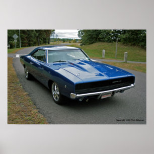 Affiches 1968 dodge charger 440 magnum