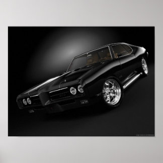 Affiches 1969 pontiac gto "Le juge" - Customisé