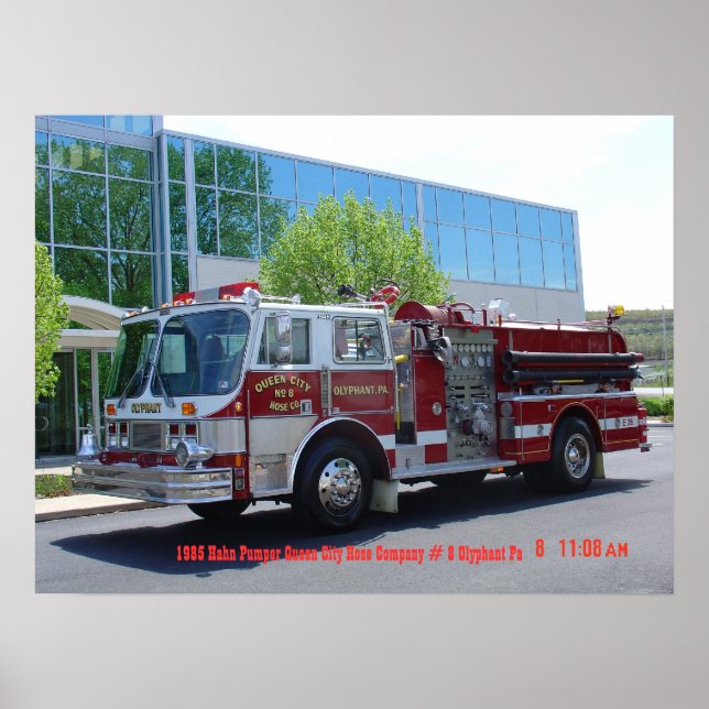 Affiches 1985 Hahn Firetruck (Devant)