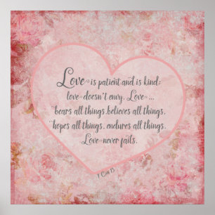 Affiches 1 Cor 13 - L'amour est patient L'amour est doux