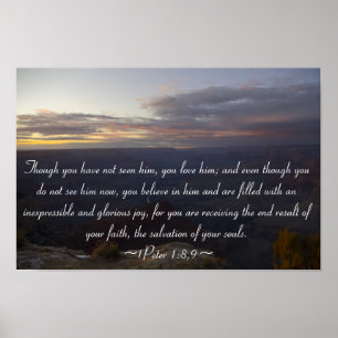 Affiches 1Pierre 1:8,9