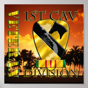 Affiches 1re division de cavalerie Viêt Nam Vétéran