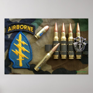 Affiches 1re forces spéciales green berets irak flash Impri