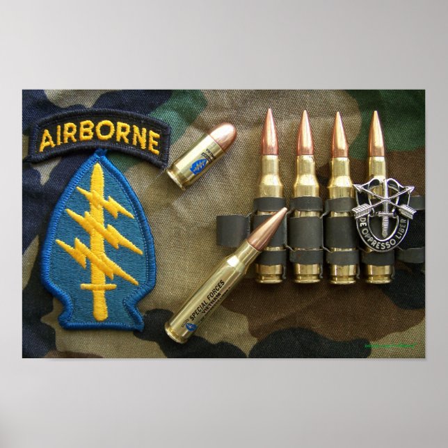 Affiches 1re forces spéciales green berets irak flash Impri (Devant)