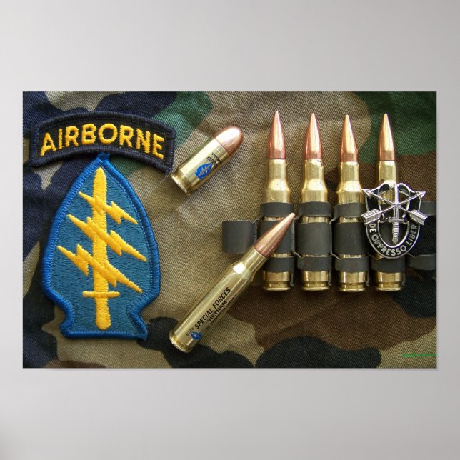 Affiches 1re forces spéciales green berets irak flash Impri (Devant)