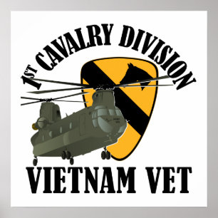 Affiches 1st Cav Vietnam Vet - CH-47