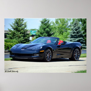 Affiches 2013 60e anniversaire C6 Corvette 427 convertible