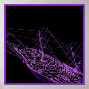 Affiches 20x20 Pirate Ship Wall Art