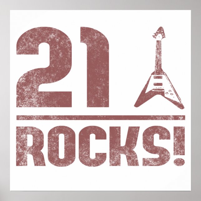 Affiches 21e Anniversaire Rocks (Devant)