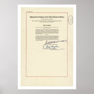 Affiches 24ème constitution des États-Unis d'amendement