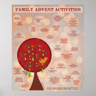 Affiches 25 activités d'avènement de famille