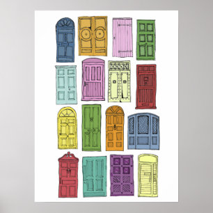 Affiches 28" x 20", Portes de papier d'affiche de valeur (M