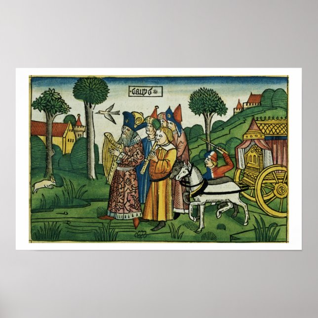 Affiches 2 Samuel 6 1-5 David amène l'Arche à Jérusalem, (Devant)