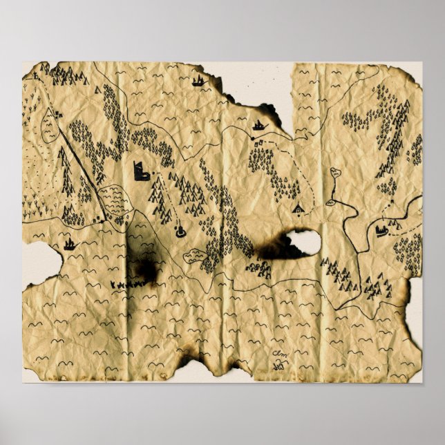 Affiches 2ème carte du royaume oublié (Devant)