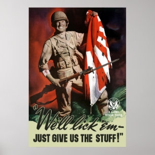 Affiches 2ÈME GUERRE MONDIALE Army — On les lèche