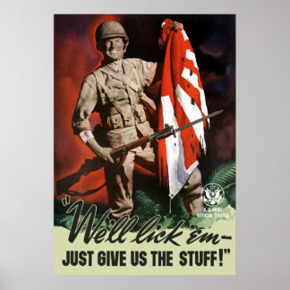 Affiches 2ÈME GUERRE MONDIALE Army — On les lèche