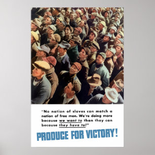Affiches 2ÈME GUERRE MONDIALE — Produisez Pour La Victoire 