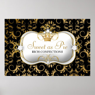 Affiches 311-Ciao Bella Golden Divine Rich Black Canvas