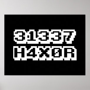 AFFICHES 31337 H4X0R