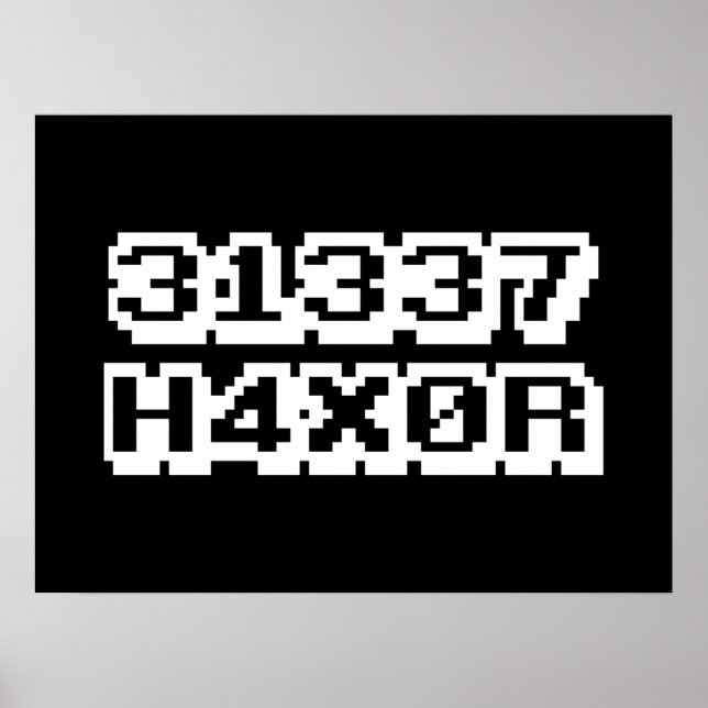 AFFICHES 31337 H4X0R (Devant)